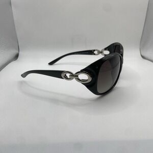 Duco DC1220 D1 Black Gloss Polarized Gray Gradient Sunglasses 64/18/130 ITALY